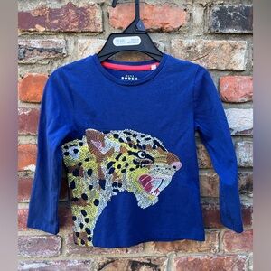 Mini Boden Saber Tooth Superstitch tee